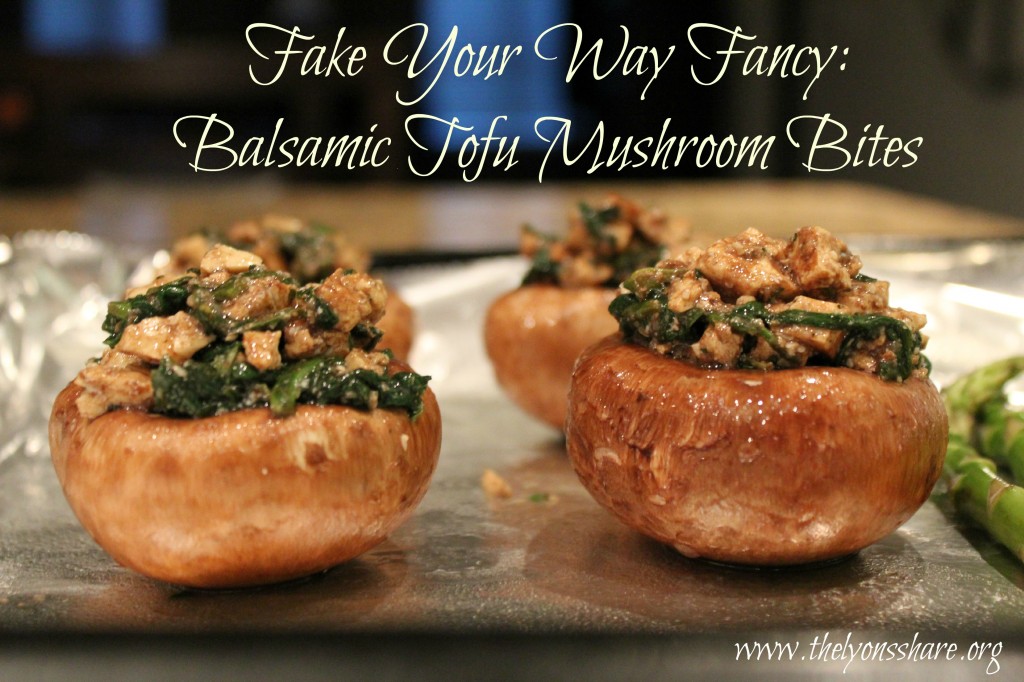 Balsamic Tofu Mushroom Bites
