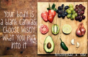 choose what you put into your body - blog 6.10.13