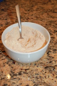 dry ingredients mixed