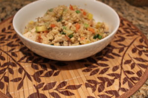 healthy cauliflower chicken fried rice