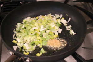 leeks and garlic