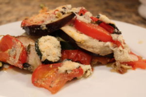 provencal summer vegetables close up