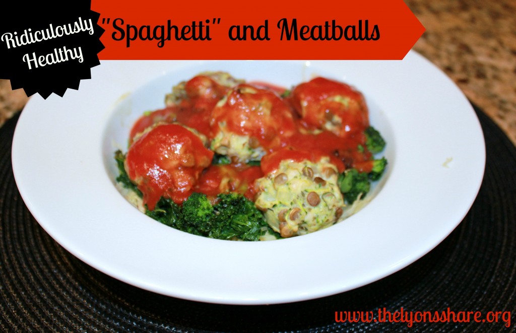 Ridiculously Healthy Spaghetti and Meatballs from The Lyons' Share