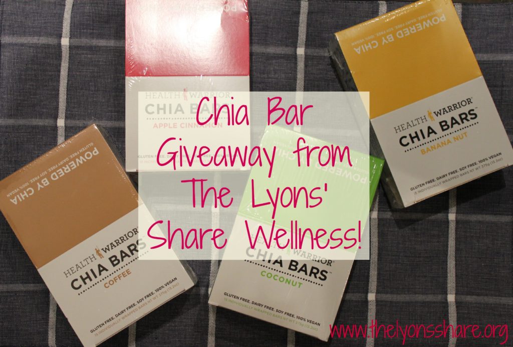 chia bar giveaway from the lyons share