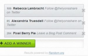 chia bar giveaway winners