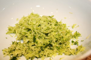 grated zucchini