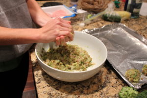 making turkey meatballs
