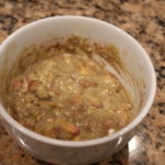 peach protein cake batter