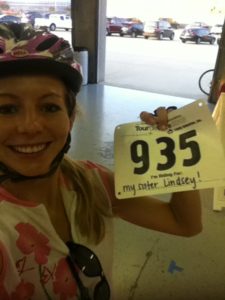 pre ride with number