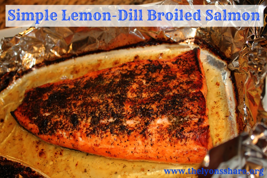 simple lemon dill broiled salmon thelyonsshare