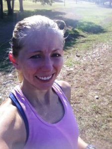 trying to smile after race