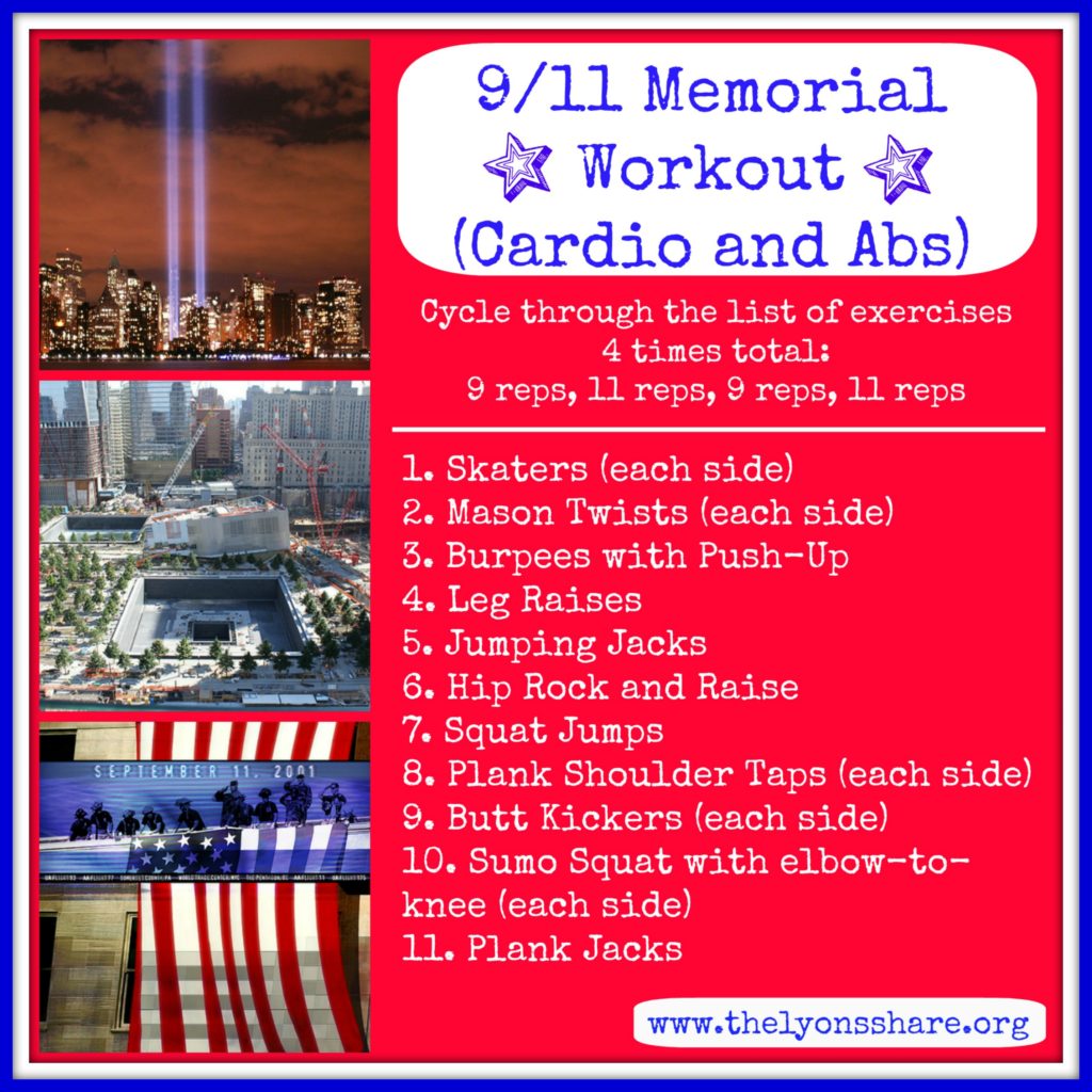 9.11 Memorial workout from The Lyons Share