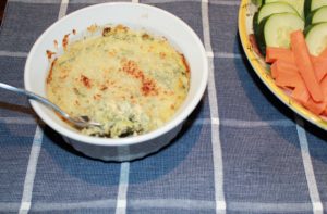browned kale artichoke dip