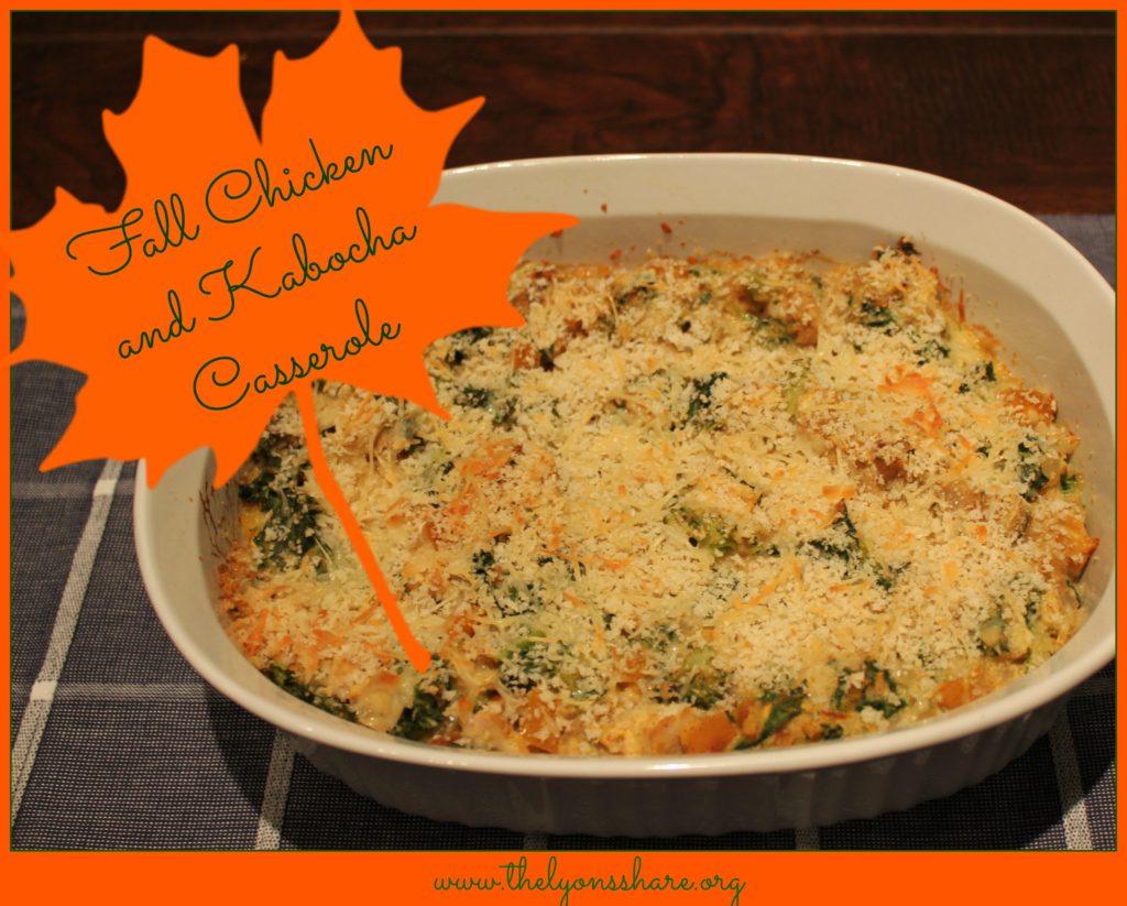 Fall Chicken and Kabocha Casserole from The Lyons Share