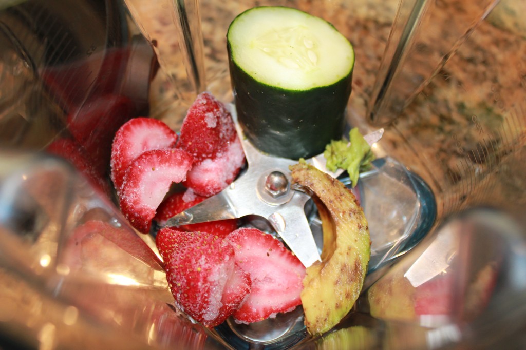 avocado strawberries cucumber