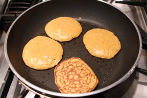 pumpkin cinnamon roll protein pancakes