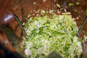 shredded brussels sprouts