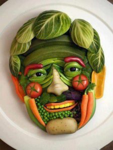 fruit vegetable face