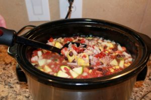 stirring ingredients