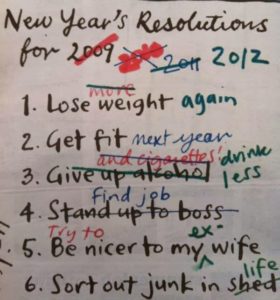 new years resolutions funny