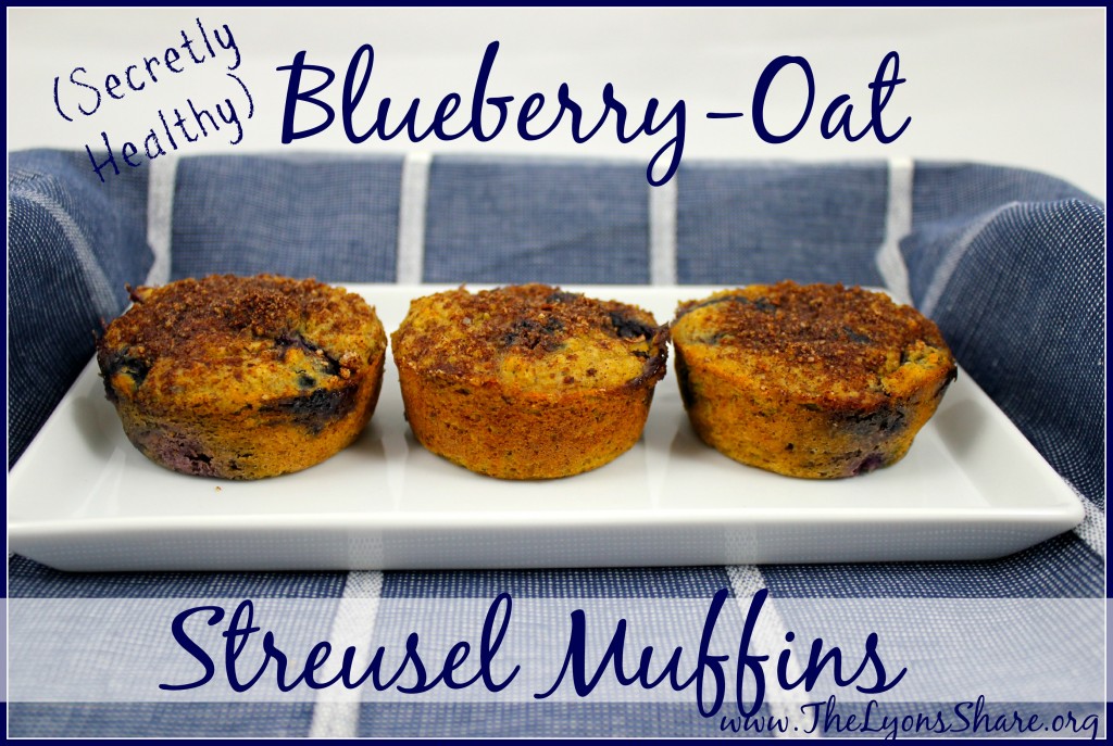 Secretly Healthy Blueberry Oat Streusel Muffins2