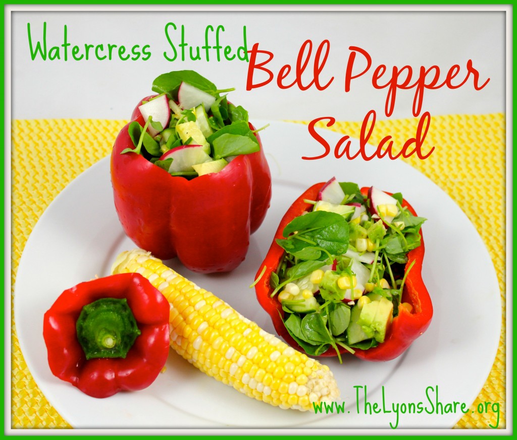 Watercress Stuffed Bell Pepper Salad by The Lyons' Share