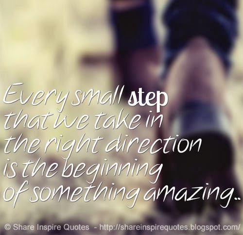 small step in the right direction - blog 8.25.14