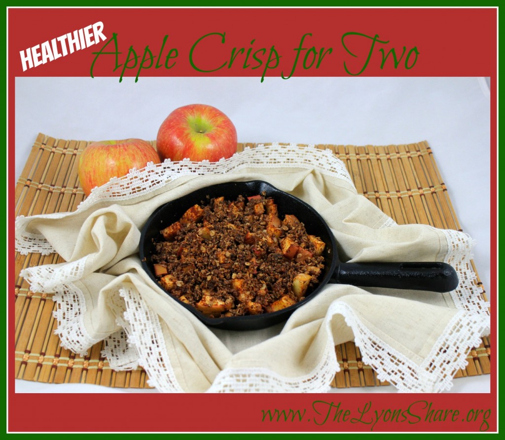 Healthier Apple Crisp for Two