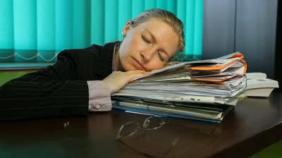 stock-footage-a-tired-business-woman