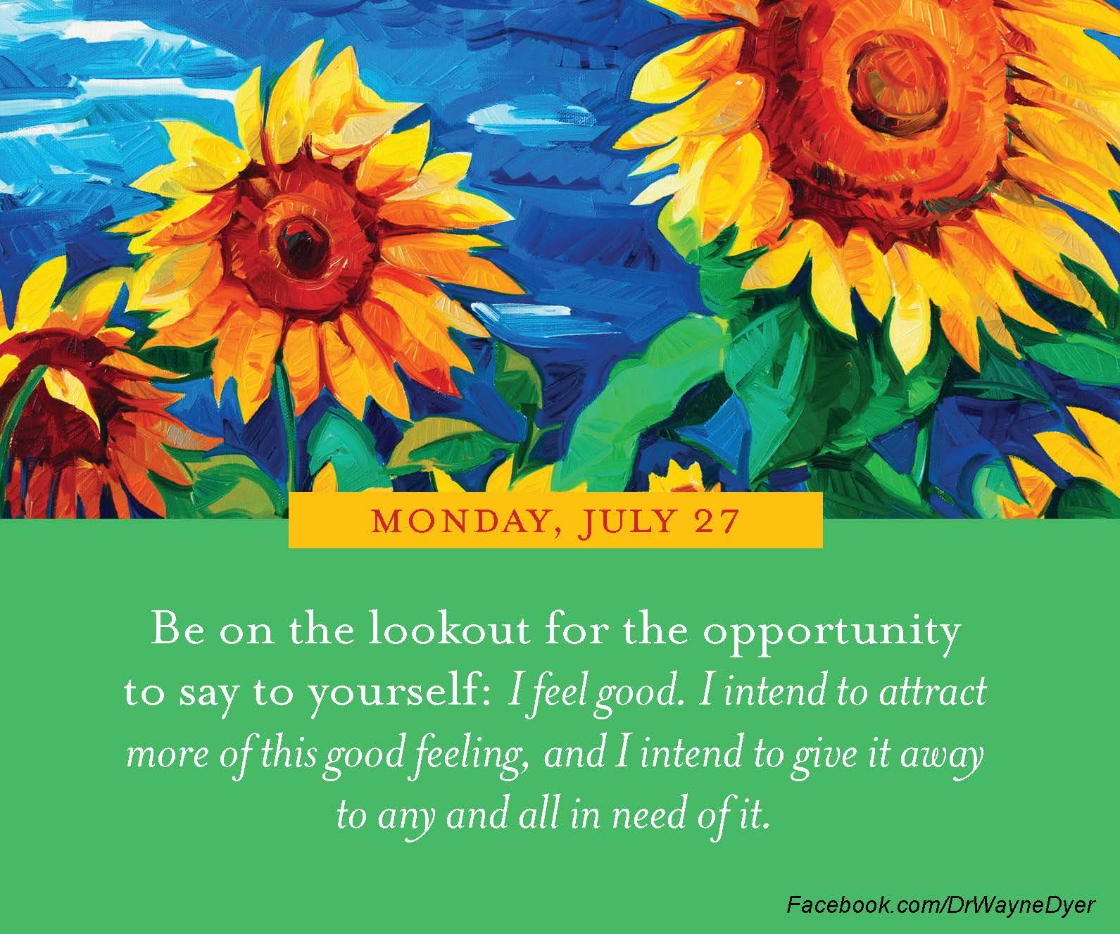 feel good and give it away quote wayne dyer