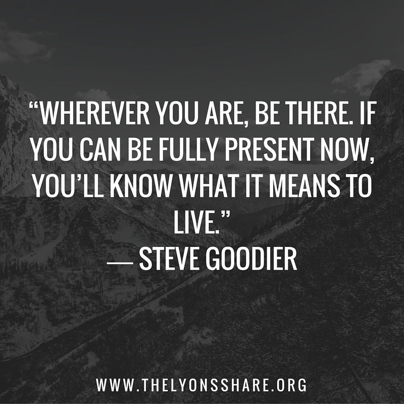 be present quote