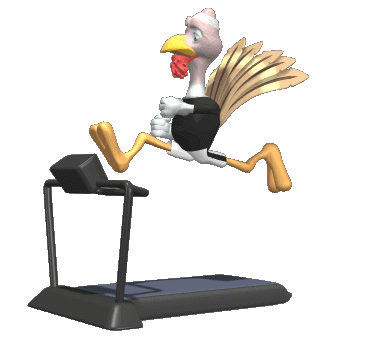 turkey on a treadmill