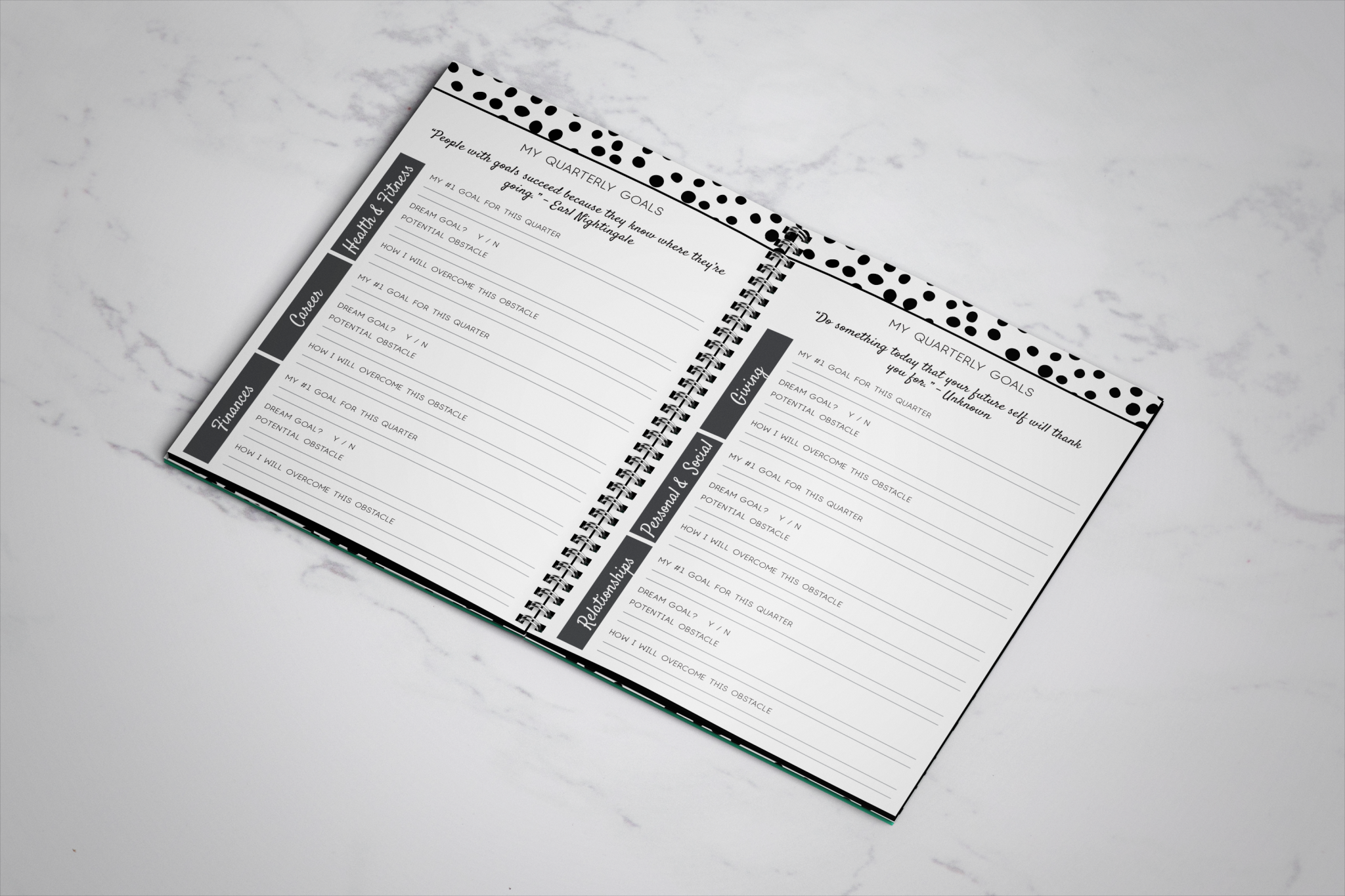 health and fitness planner