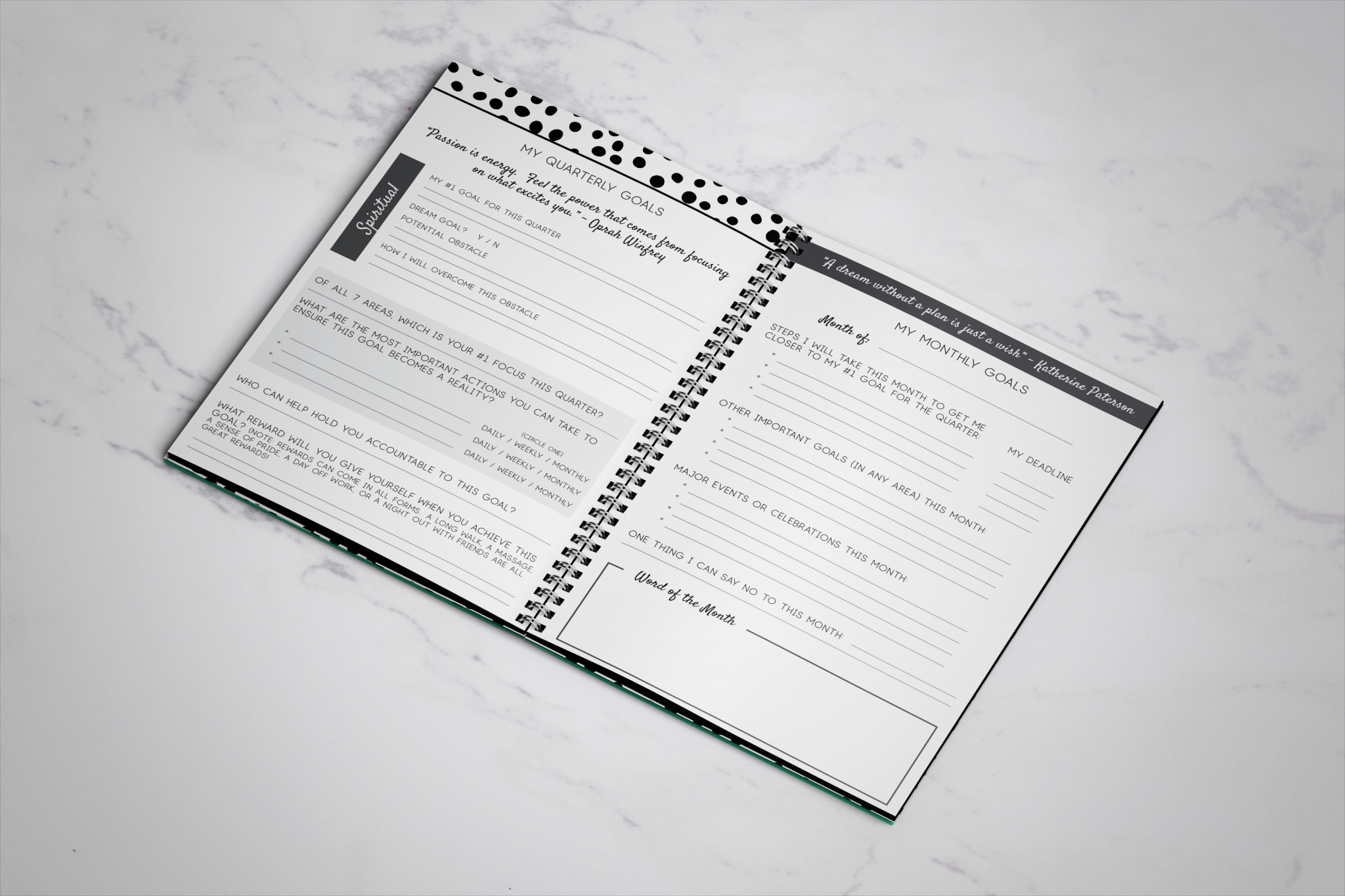 health and fitness planner