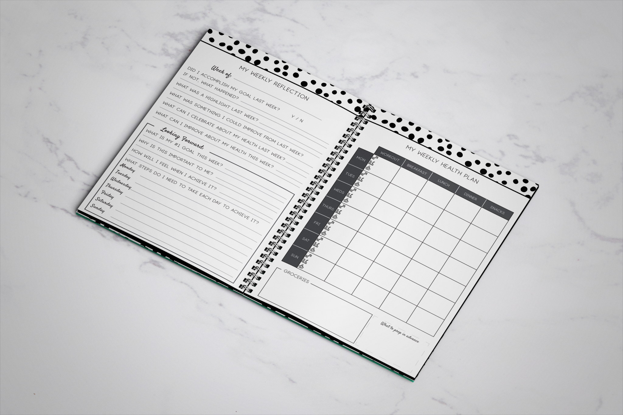 health and fitness planner