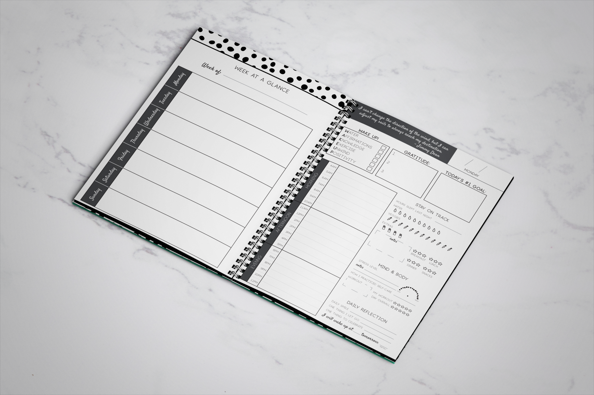 health and fitness planner