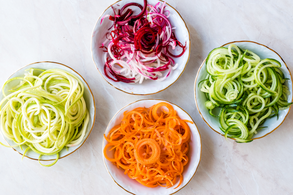 spiralized veggies