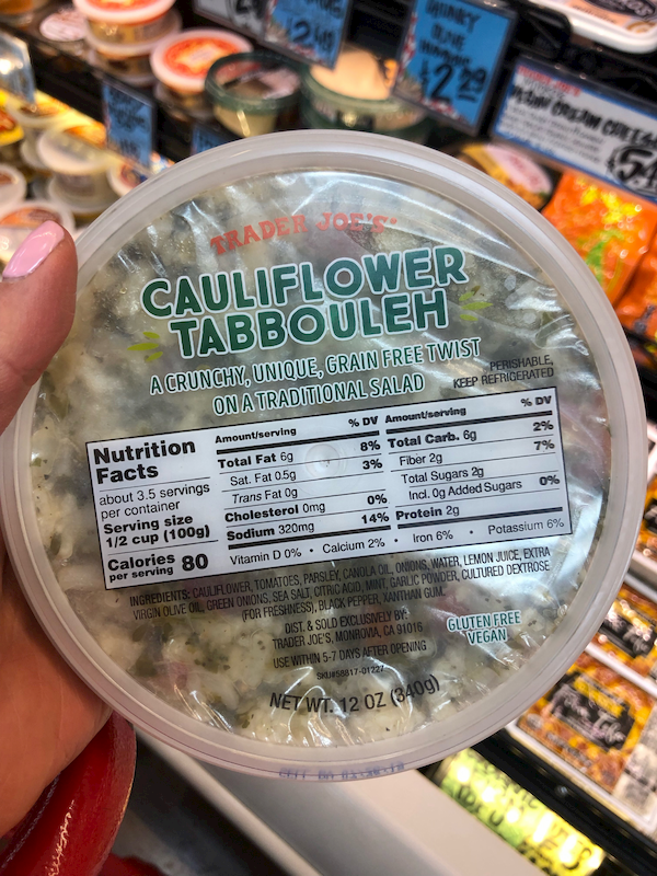 Trader Joe's Cauliflower Tabbouleh