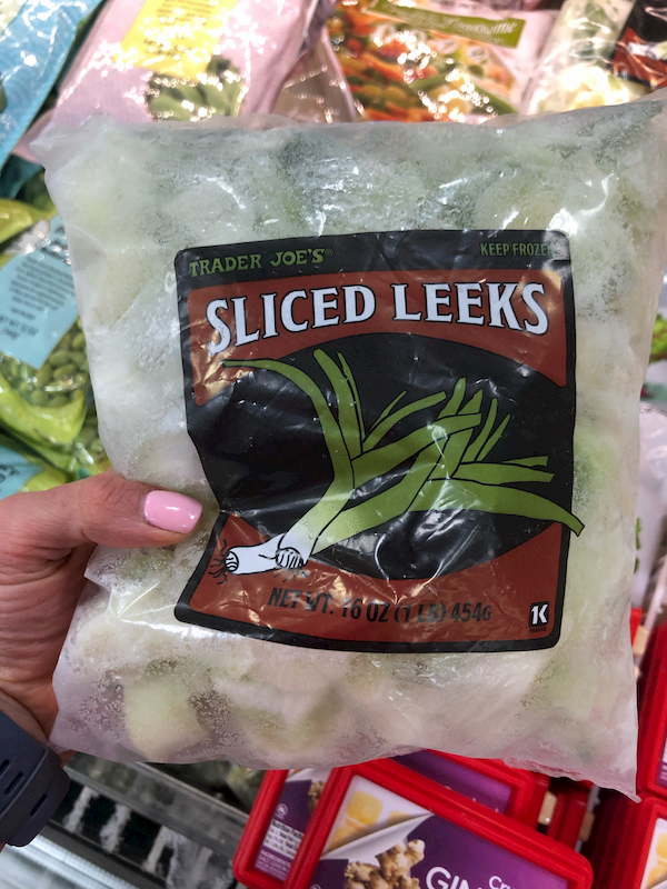 Trader Joe's frozen pre-cut leeks