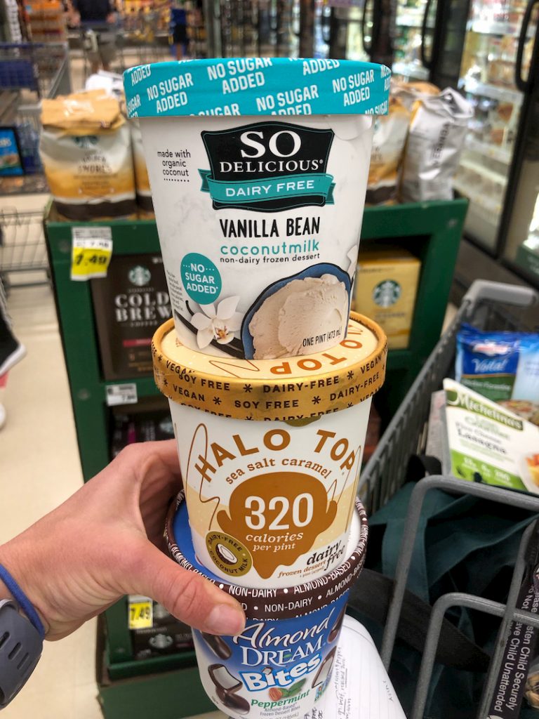 Halo Top and So Delicious ice creams