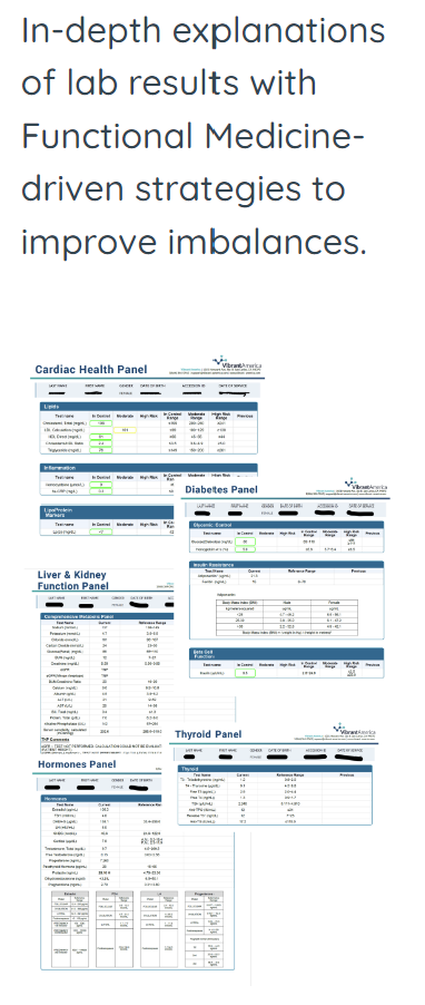 Dallas functional medicine nutritionist health coach lab work blood work review